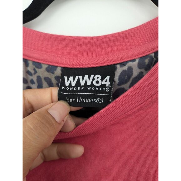 Wonder Woman 1984 Twofer Sweatshirt Size L Distressed Leopard Grunge Y2K Comics - Picture 8 of 11